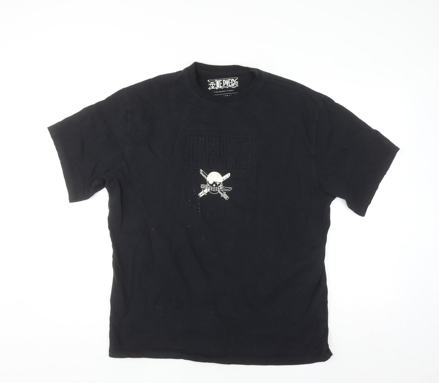 Pull & Bear One Piece Roronoa Zoro Black Men's Anime T-Shirt M