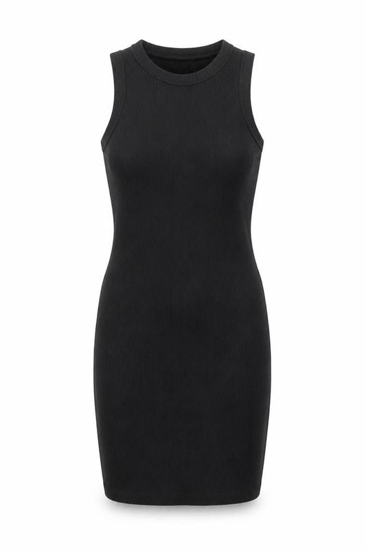 Bershka Women’s Black Sleeveless Bodycon Short Dress Size 12
