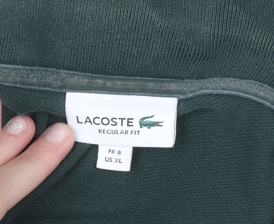 Lacoste Men's Dark Green Regular Fit Polo Shirt XL Cotton Classic