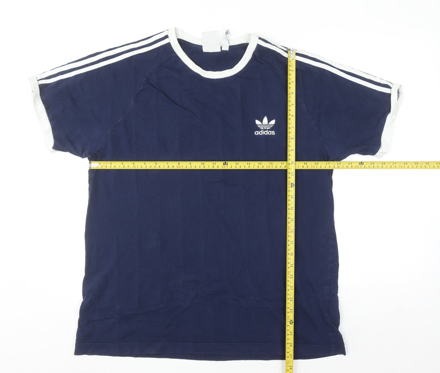 Adidas Men's Blue XL Crew Neck Cotton Sports T-Shirt