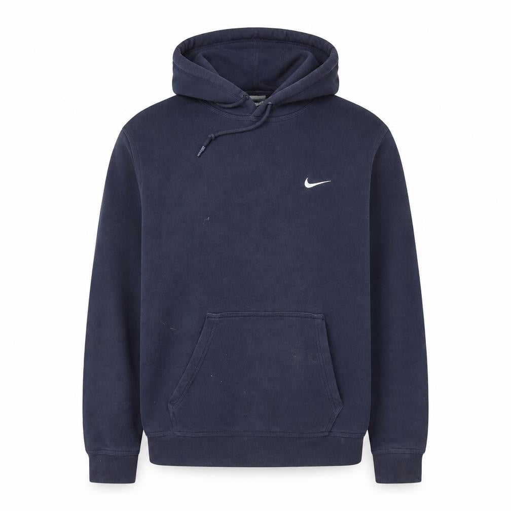 Nike Men's Blue XL Pullover Hoodie Fleece Cotton Logo Sportswear