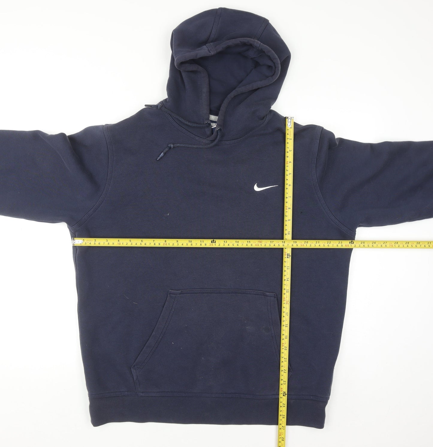Nike Men's Blue XL Pullover Hoodie Fleece Cotton Logo Sportswear