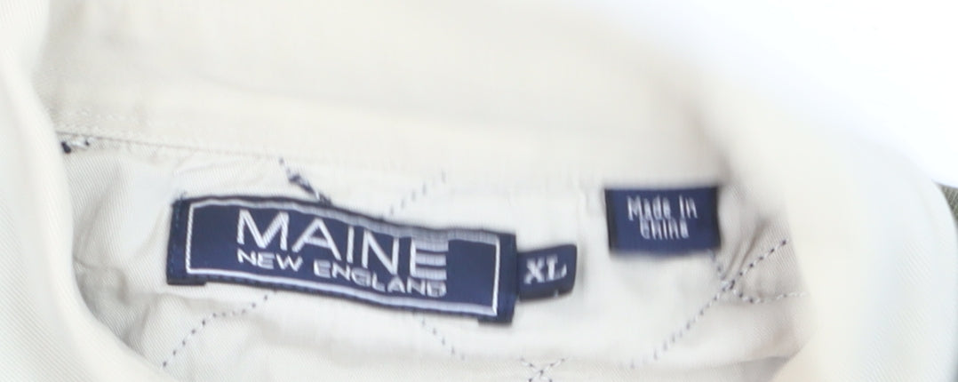Maine New England Men's Multicoloured XL Striped Long Sleeve Polo Shirt