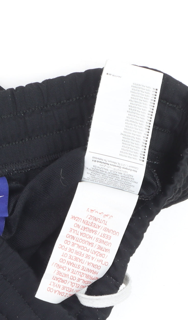 Nike Boys Black XS Jogger Track Pants with Side Stripe