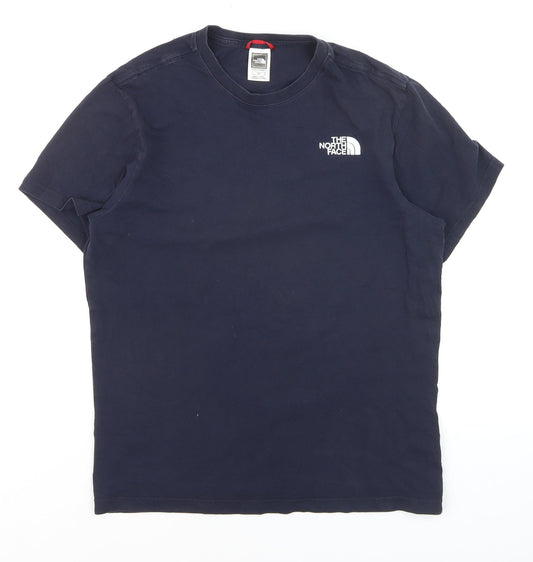 The North Face Men's Blue Small Crew Neck Cotton Outdoor T-Shirt