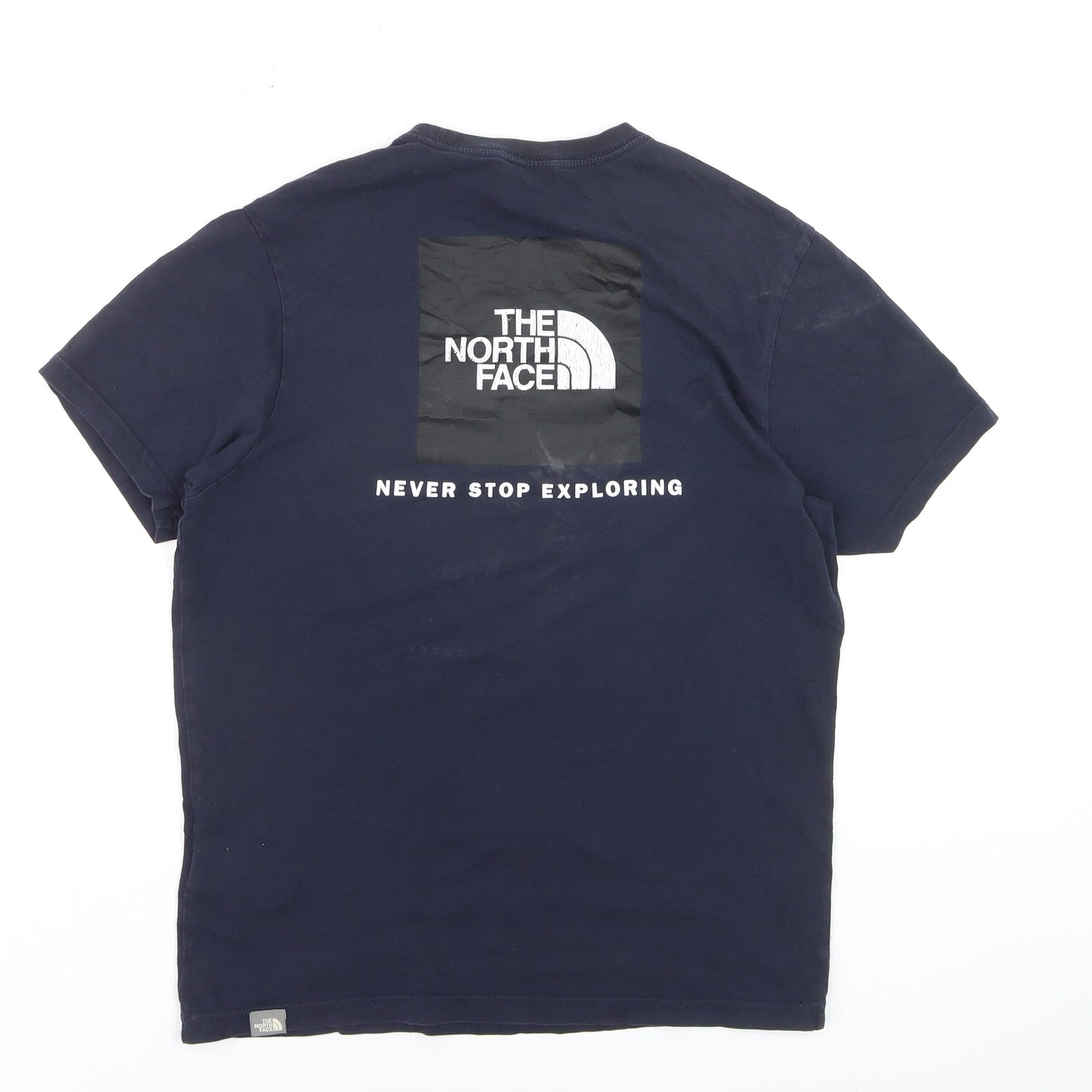 The North Face Men's Blue Small Crew Neck Cotton Outdoor T-Shirt