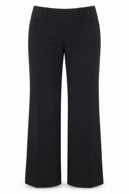 Next Women's Black Dress Pants Size 10 Regular Straight Leg Stretch