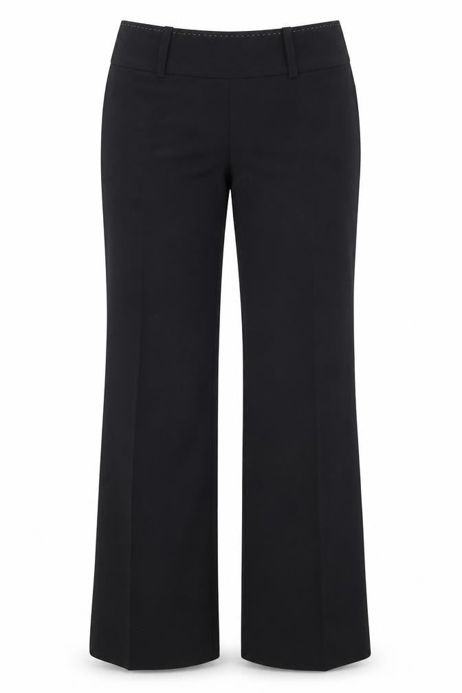 Next Women's Black Dress Pants Size 10 Regular Straight Leg Stretch