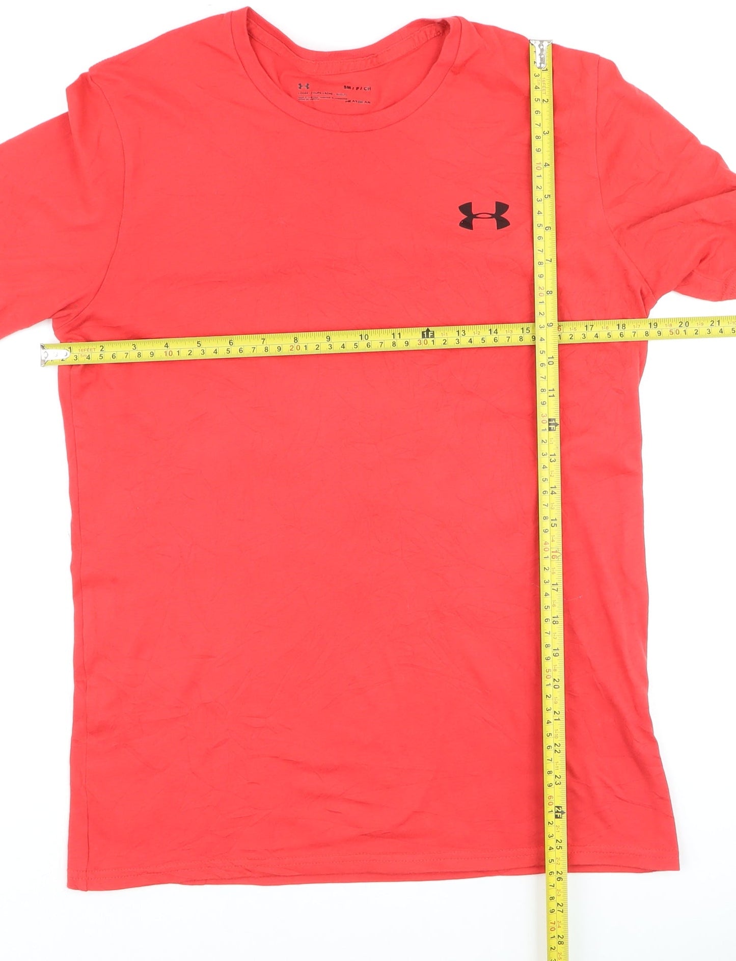 Under Armour Men's Red HeatGear Loose Fit Performance T-Shirt Small