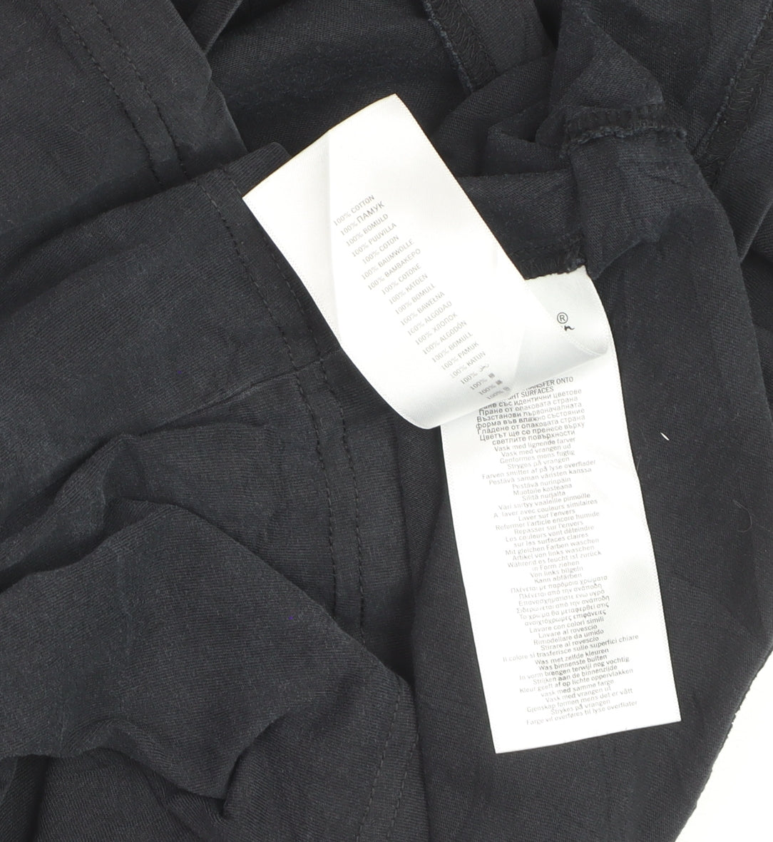 Ben Sherman Men's Black Cotton Crew Neck XL Pocket T-Shirt