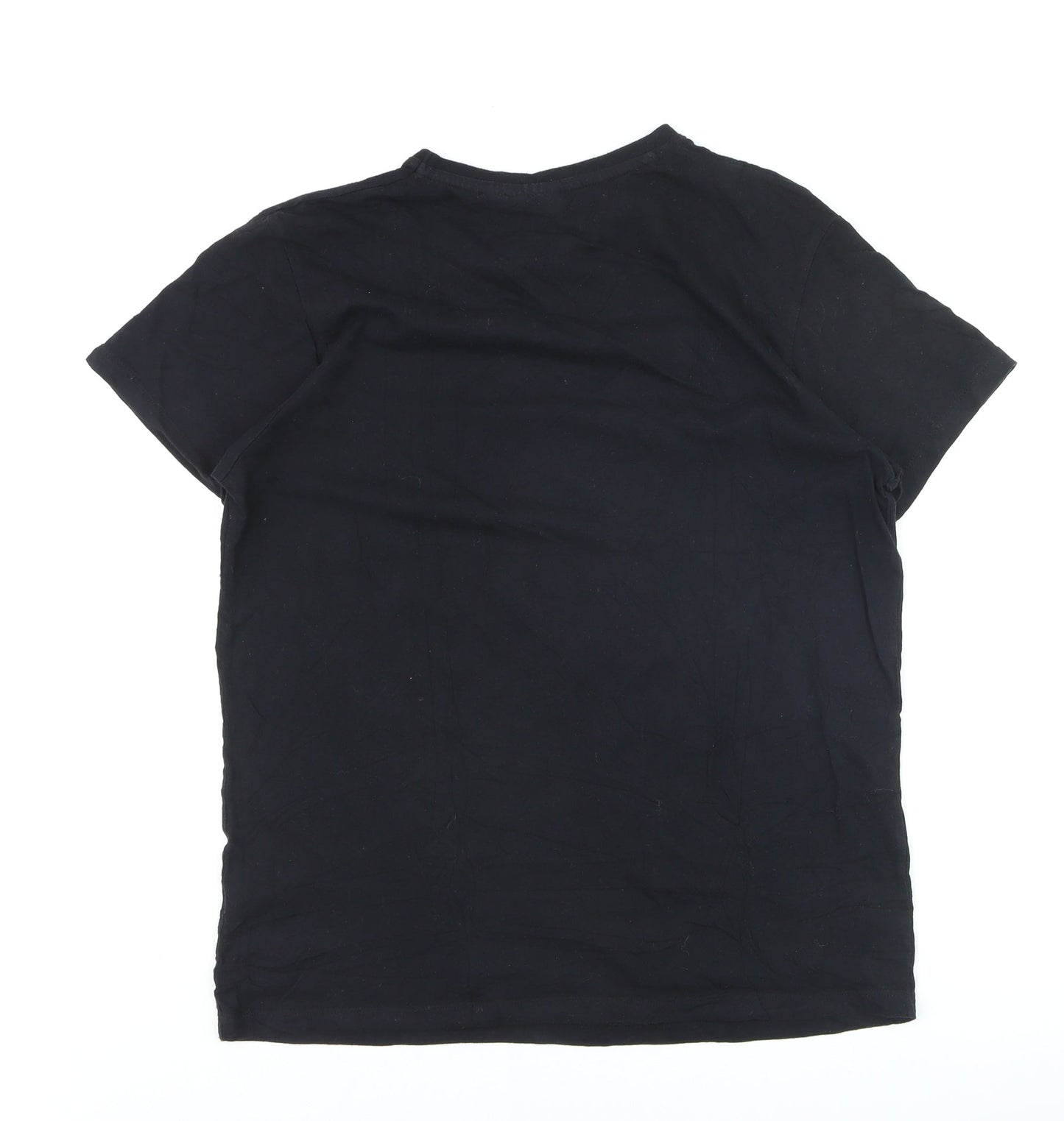 Stranger Things Men's Black L Graphic Cotton T-Shirt