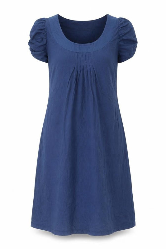 Monsoon Fusion Women's Blue Size 8 Short Sleeve Knee Length Shift Dress