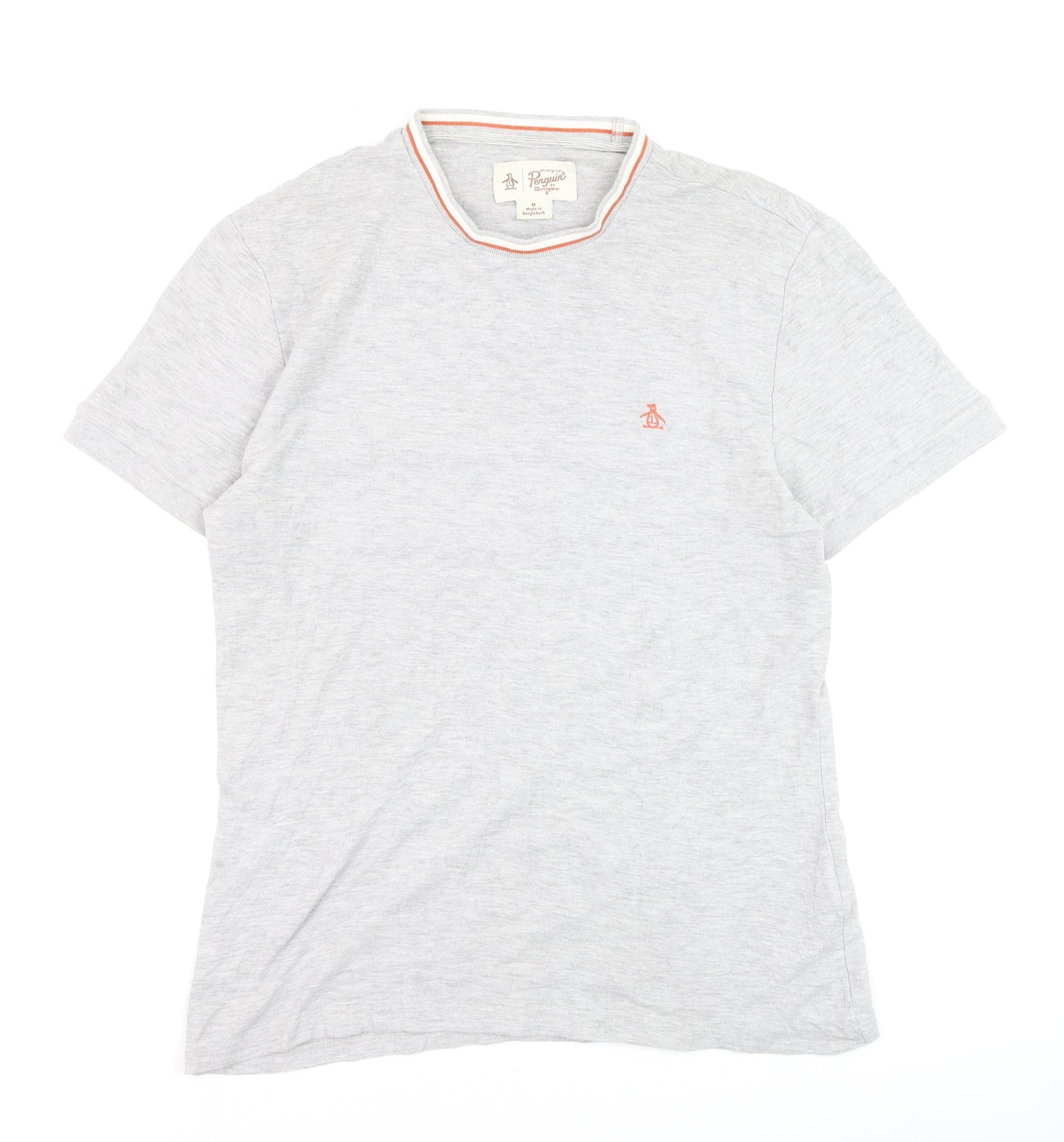 Original Penguin Men's Grey Crew Neck Short Sleeve T-Shirt M