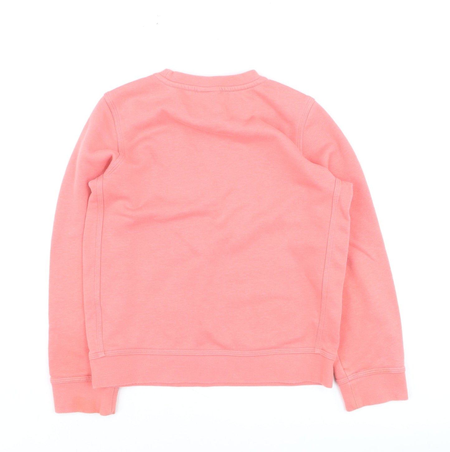 Nike Girls Pink Pullover Fleece Sweatshirt Size 8-9 Years Crew Neck Logo
