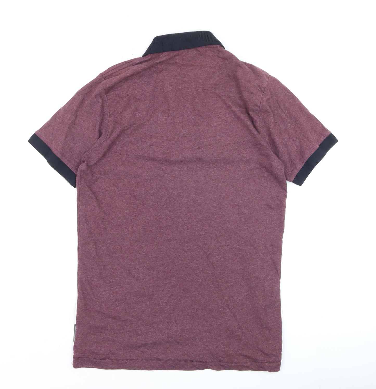 French Connection Men's Red Polo Shirt Size M Cotton Blend