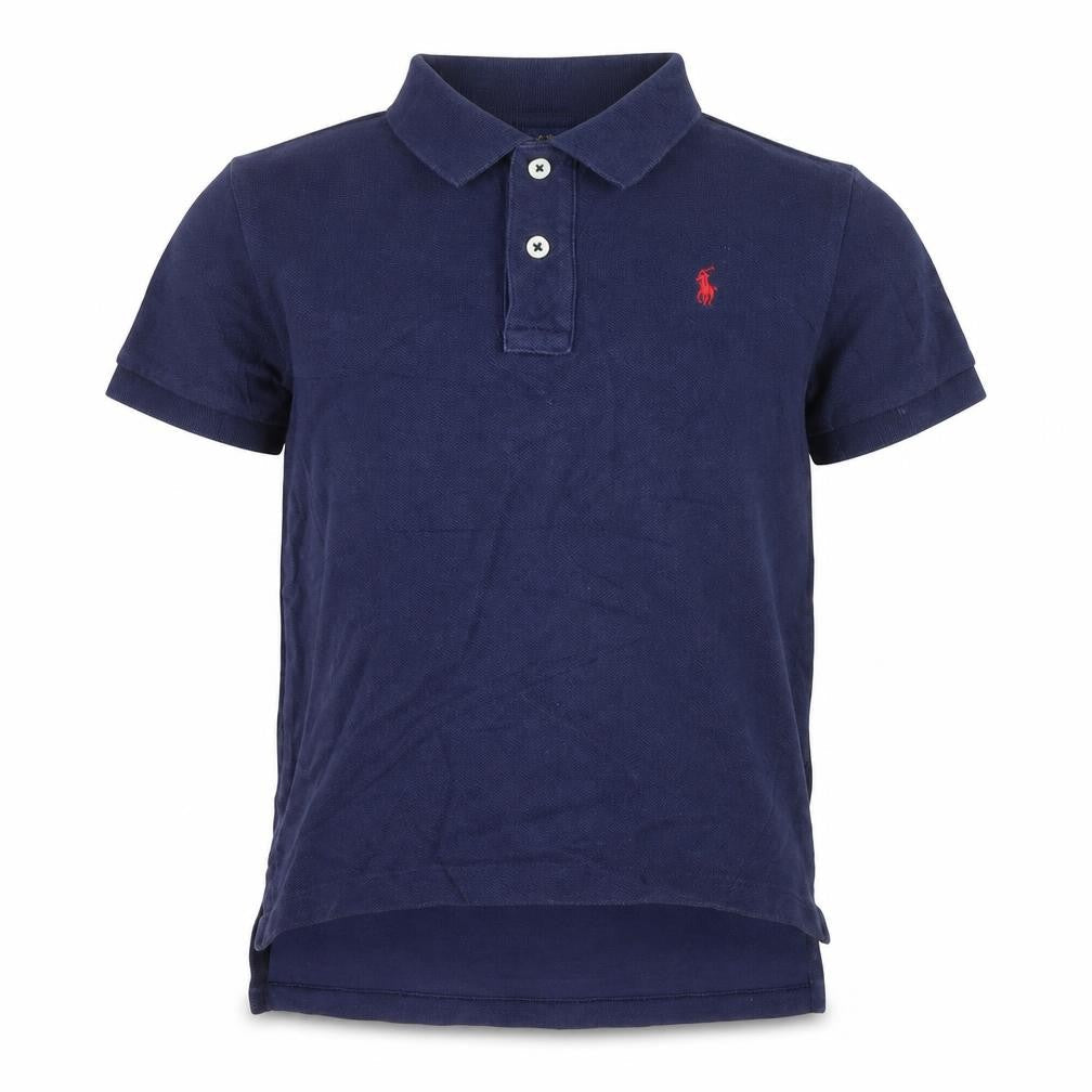 Ralph Lauren Boys Navy Blue Polo Shirt Size 5 Years Classic Cotton Short Sleeve