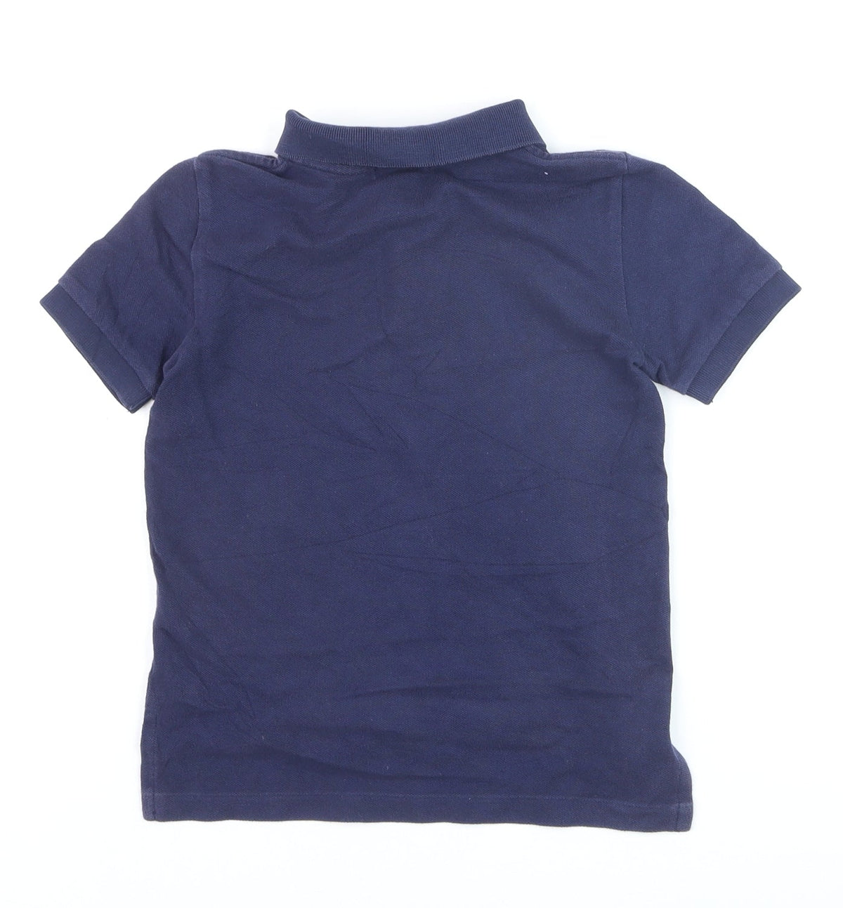 Ralph Lauren Boys Navy Blue Polo Shirt Size 5 Years Classic Cotton Short Sleeve