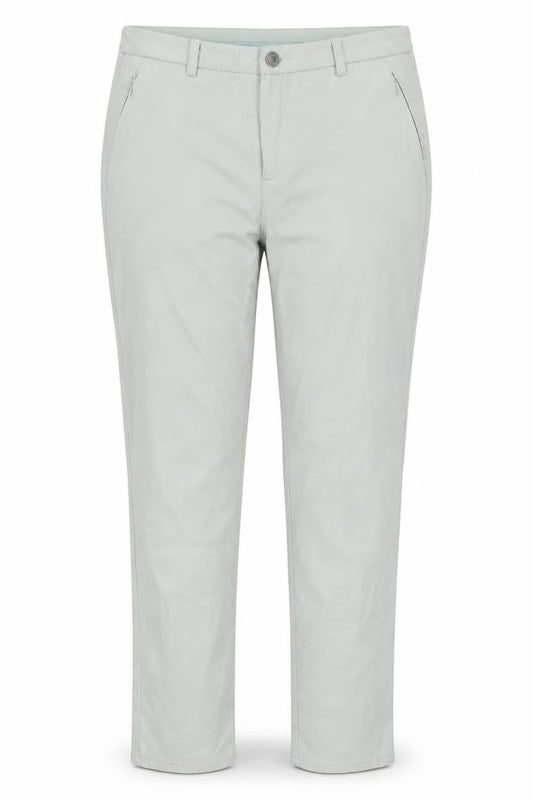 Zendra Women’s Beige Straight Leg Cotton Jeans Size 14