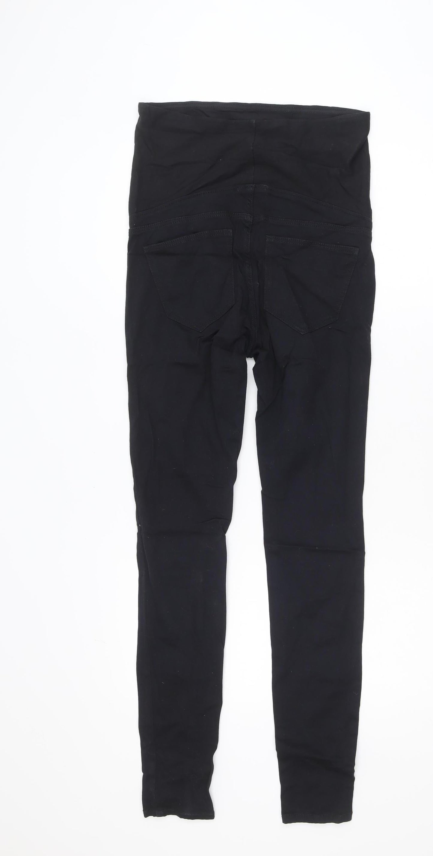H&M Maternity Black Skinny Jeggings Women Size 8 Cotton Blend