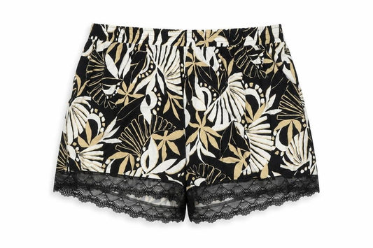 V by Very Womens Multicoloured Floral Lace Trim Hot Pants Shorts Size 26