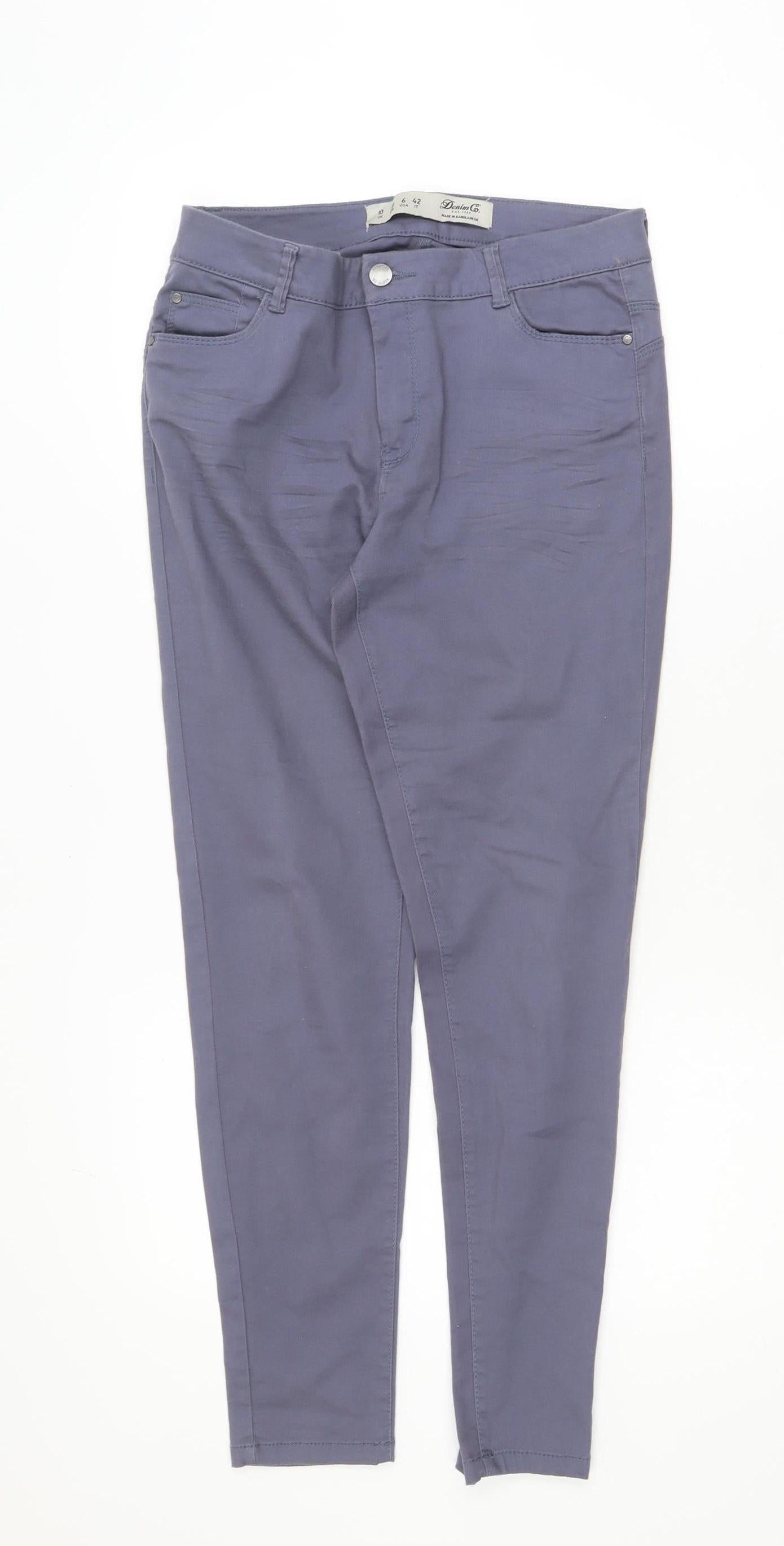 Denim Co. Women's Blue Skinny Jeans Size 10 Slim Fit