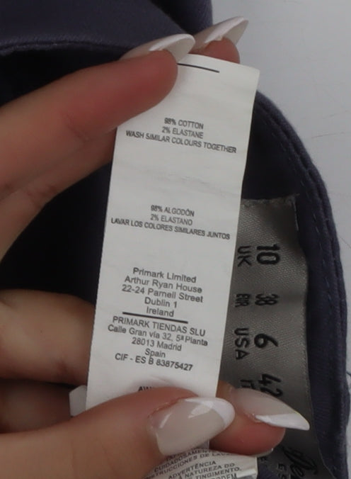 Denim Co. Women's Blue Skinny Jeans Size 10 Slim Fit