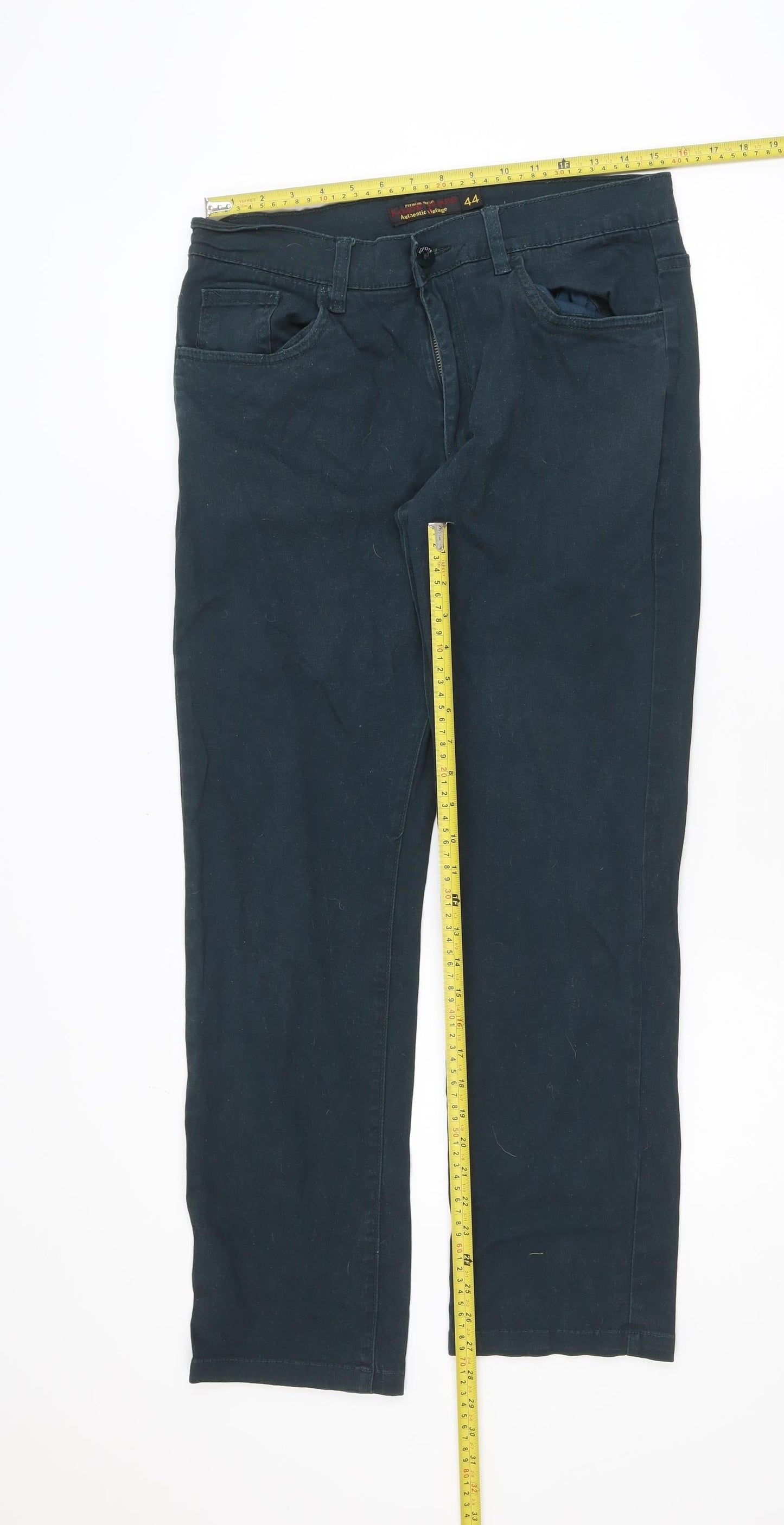 Koyote Jeans Men’s Blue Chino Style Straight Fit Trousers Size 44