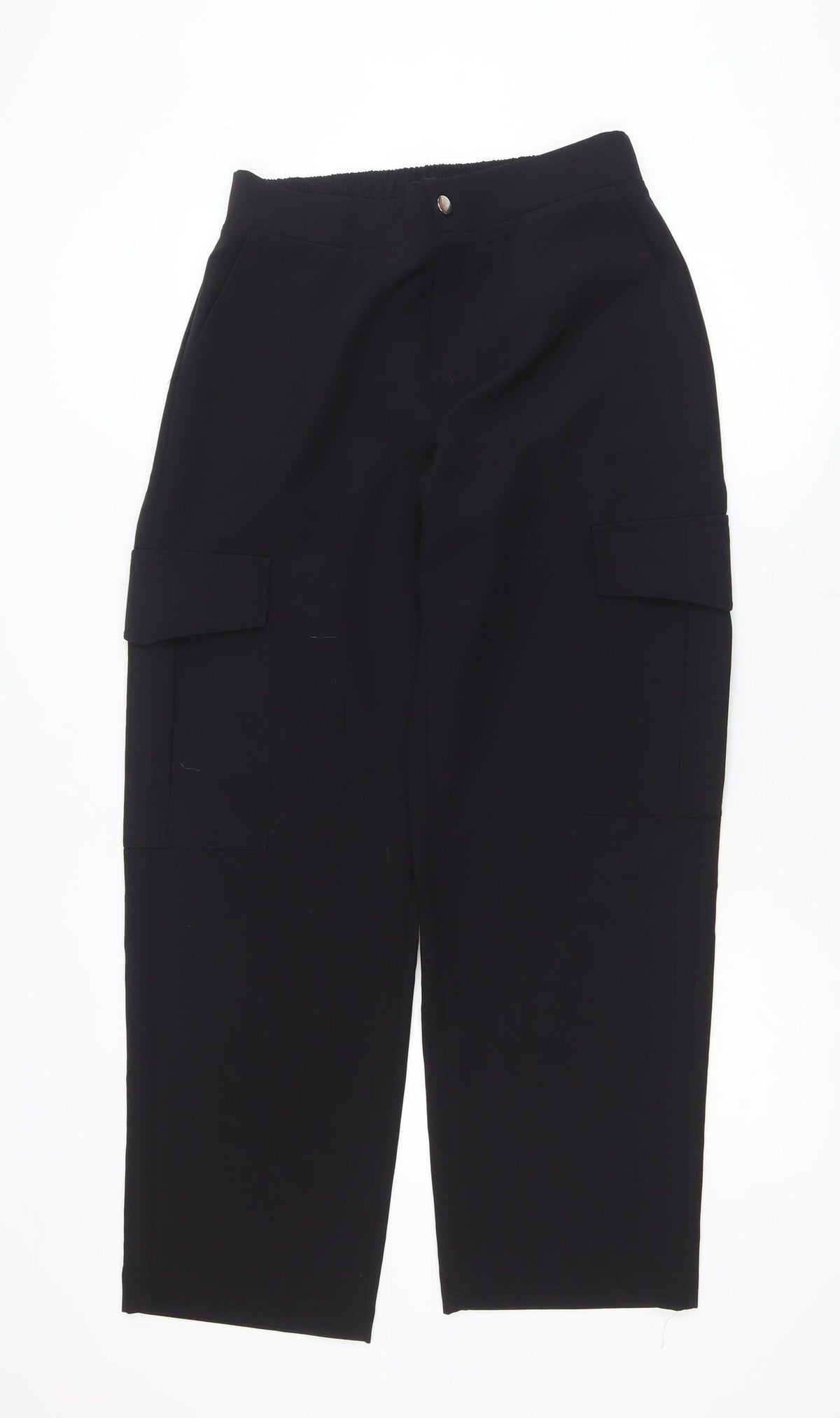 Zara Women Black M Workwear Stretch Suit Trousers