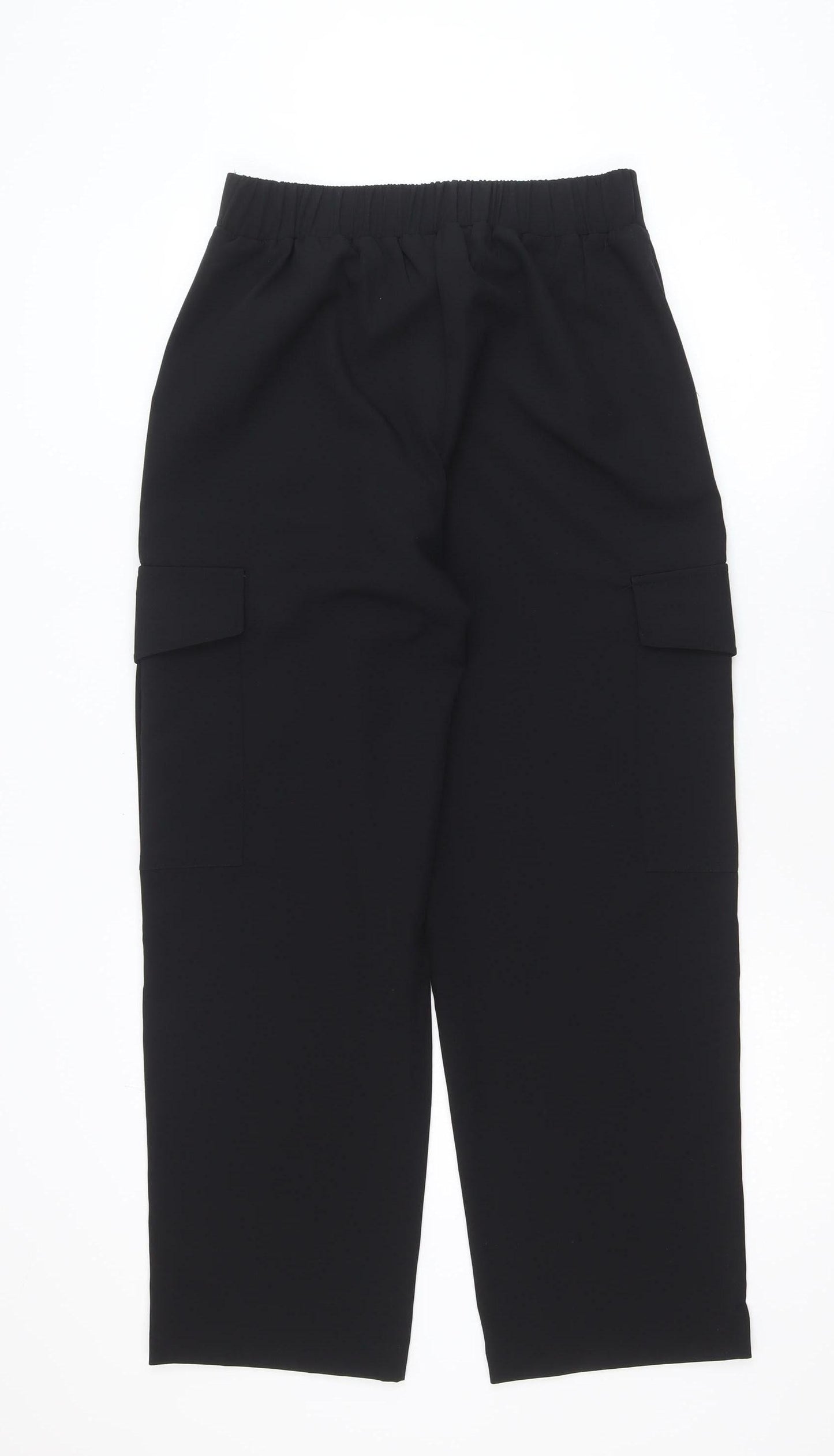Zara Women Black M Workwear Stretch Suit Trousers