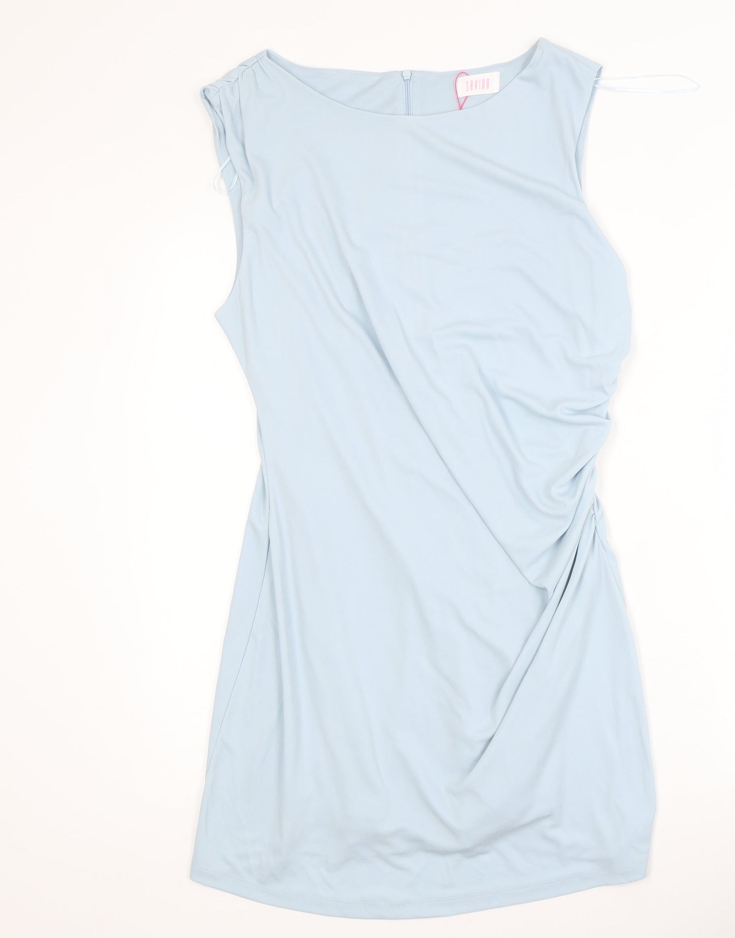 Savida Women's Blue Knee Length Sheath Dress Size 14