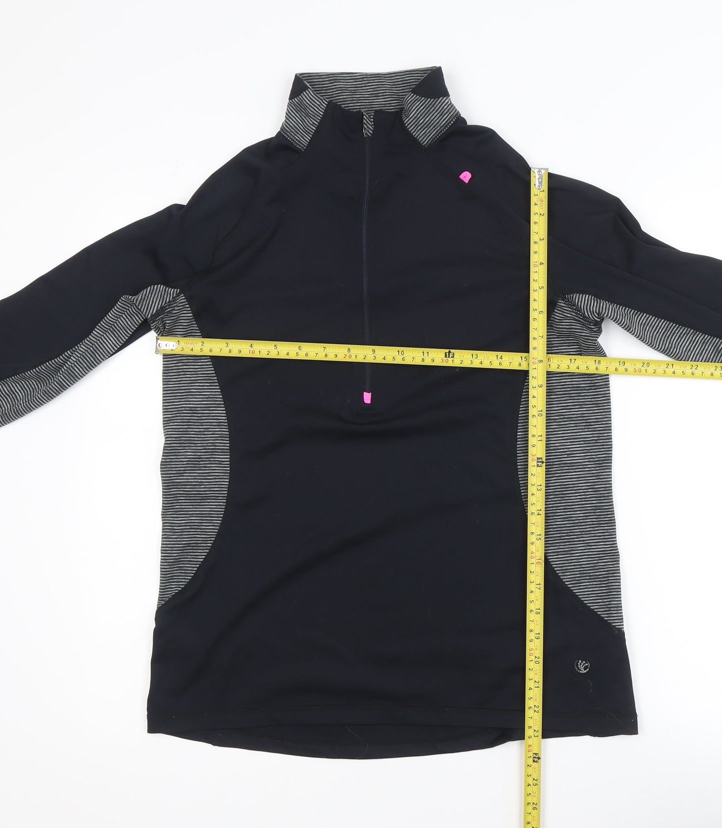 Dunnes Stores Women Black Size 12 1/4 Zip Performance Activewear Jacket