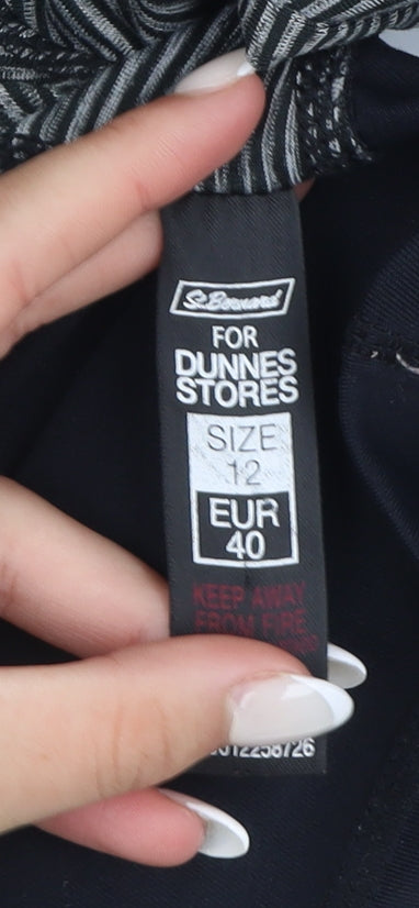 Dunnes Stores Women Black Size 12 1/4 Zip Performance Activewear Jacket