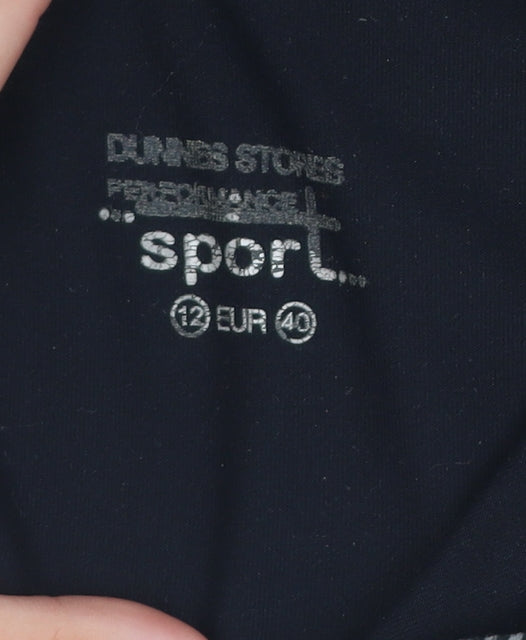 Dunnes Stores Women Black Size 12 1/4 Zip Performance Activewear Jacket