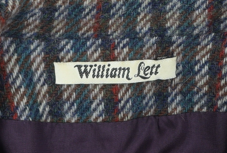 William Lett Women's Multicoloured Wool Double-Breasted Blazer Size 14