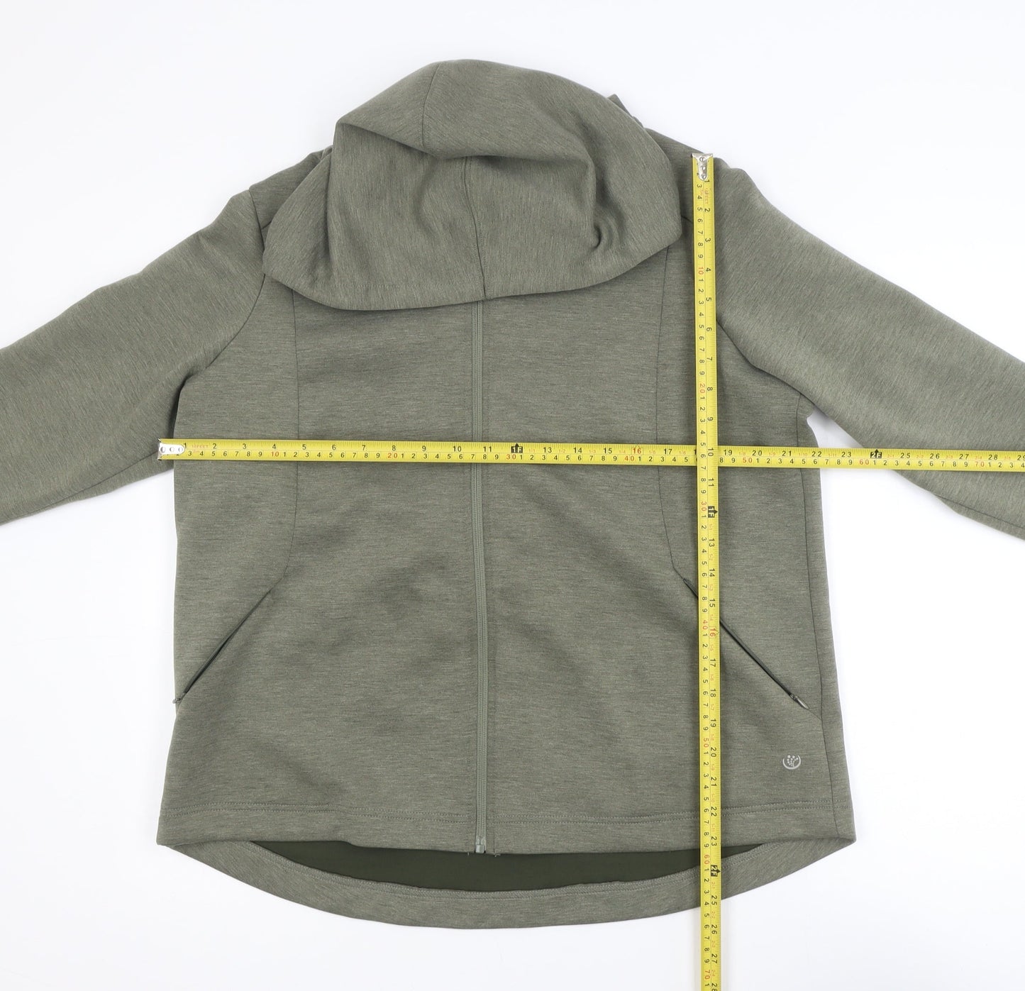 Dunnes Stores Women Green Size 16 Hooded Full Zip Activewear Jacket