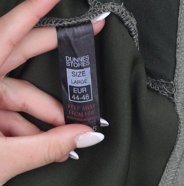 Dunnes Stores Women Green Size 16 Hooded Full Zip Activewear Jacket