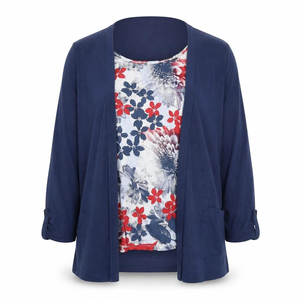 Marks & Spencer Women's Multicoloured Floral Tunic Blouse UK 16