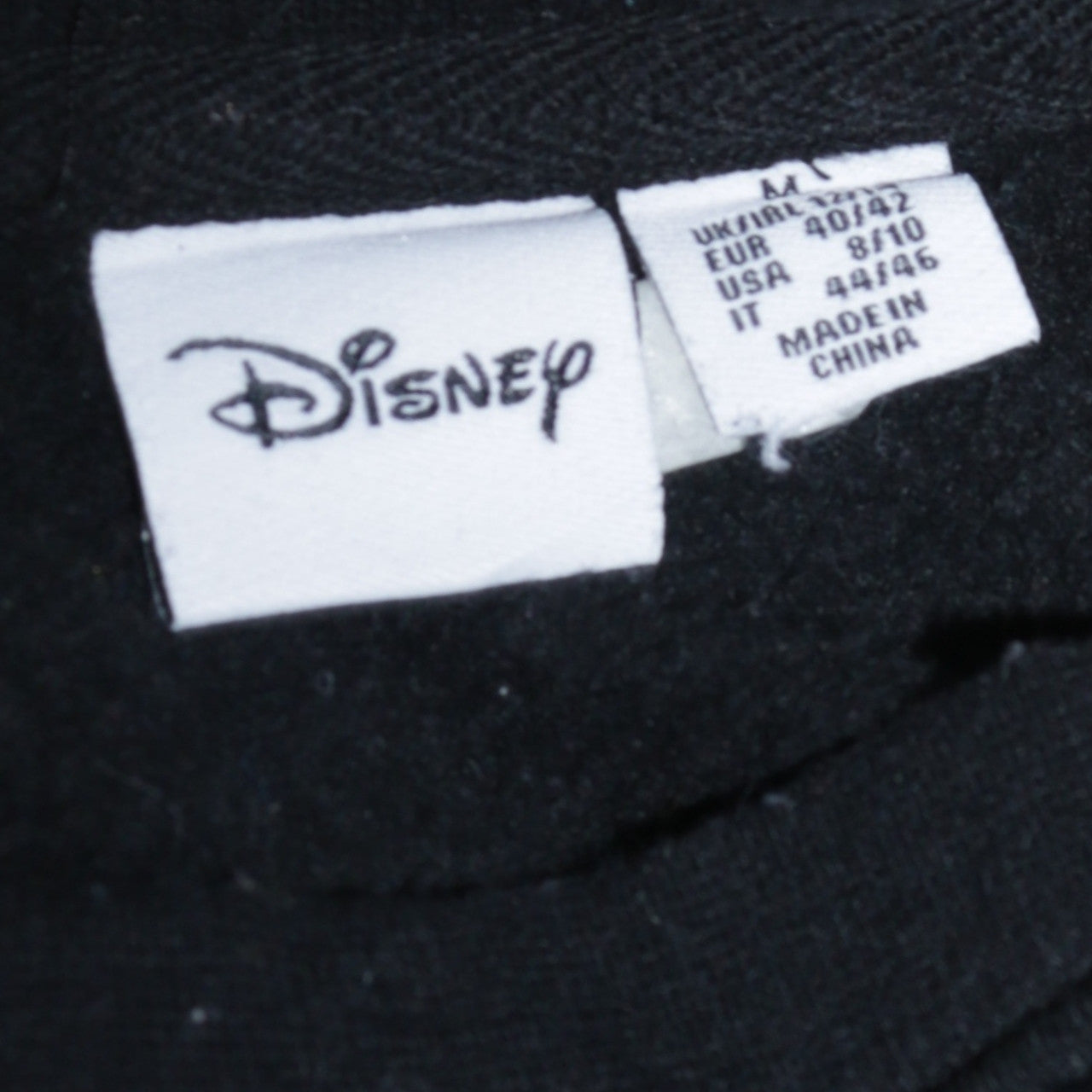 Disney Women Black Walt Disney Logo Print Pullover Sweatshirt Size M