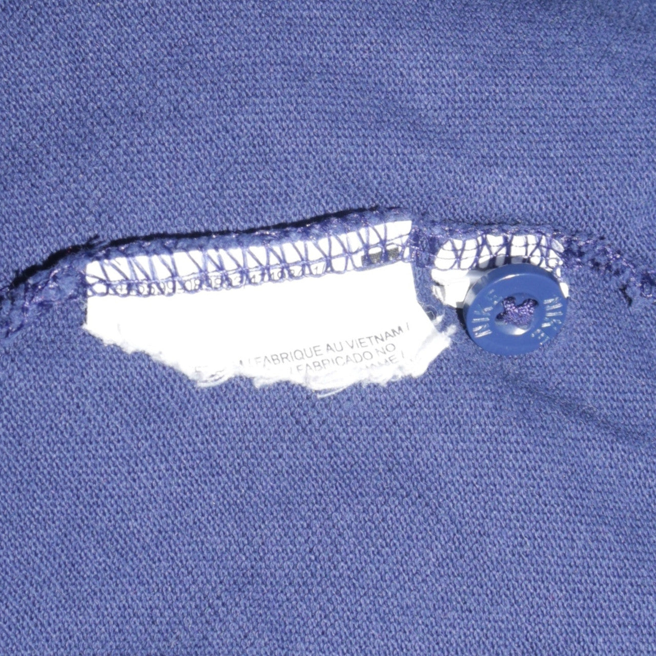 Nike Men's Blue Cotton Polo Shirt Size L Short Sleeve Sports Top
