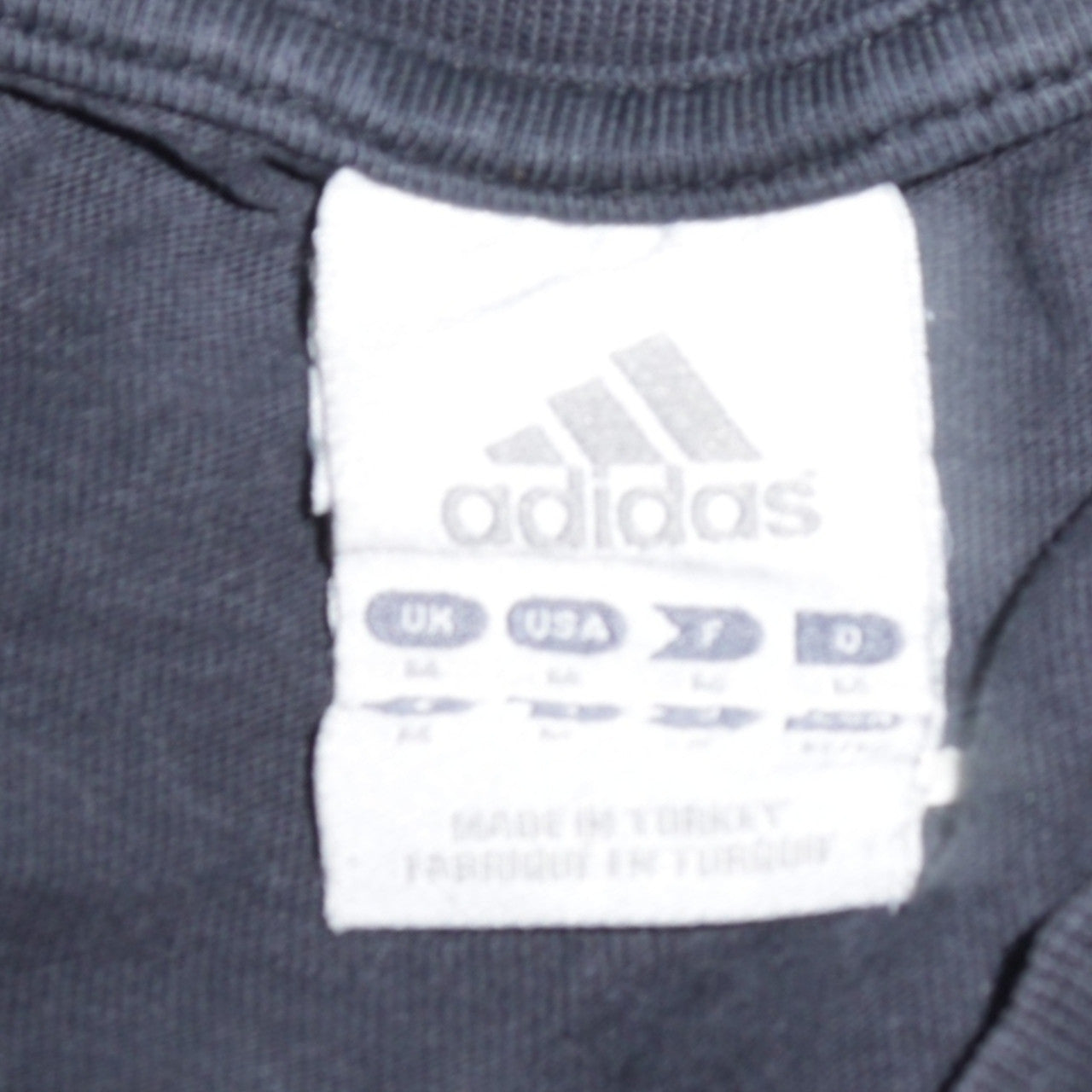 Adidas Men's Black Cotton Crew Neck Short Sleeve T-Shirt Size L