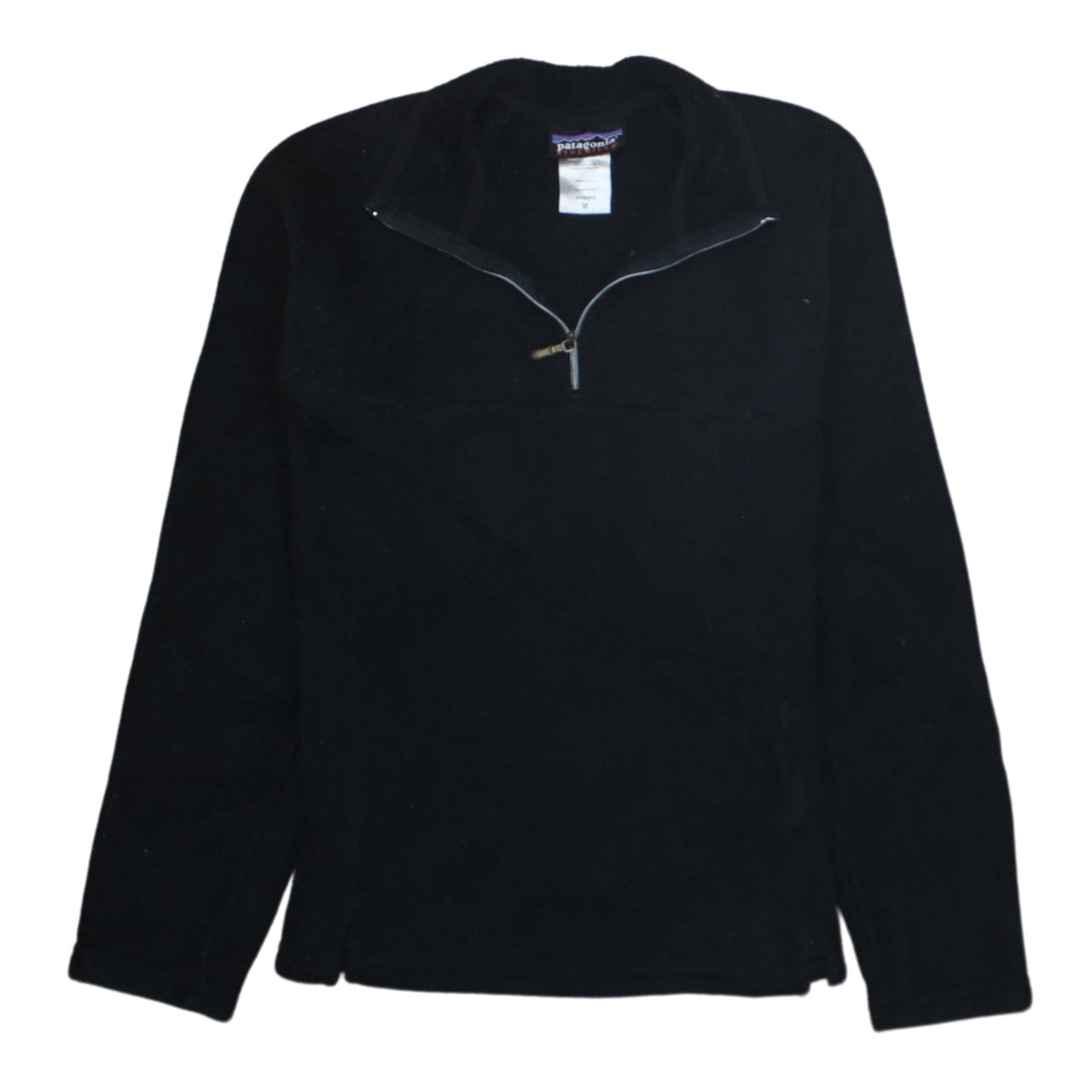 Patagonia Synchilla Black Women's M Fleece 1/4 Zip Pullover Sweatshirt