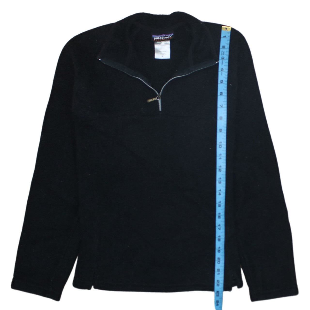 Patagonia Synchilla Black Women's M Fleece 1/4 Zip Pullover Sweatshirt