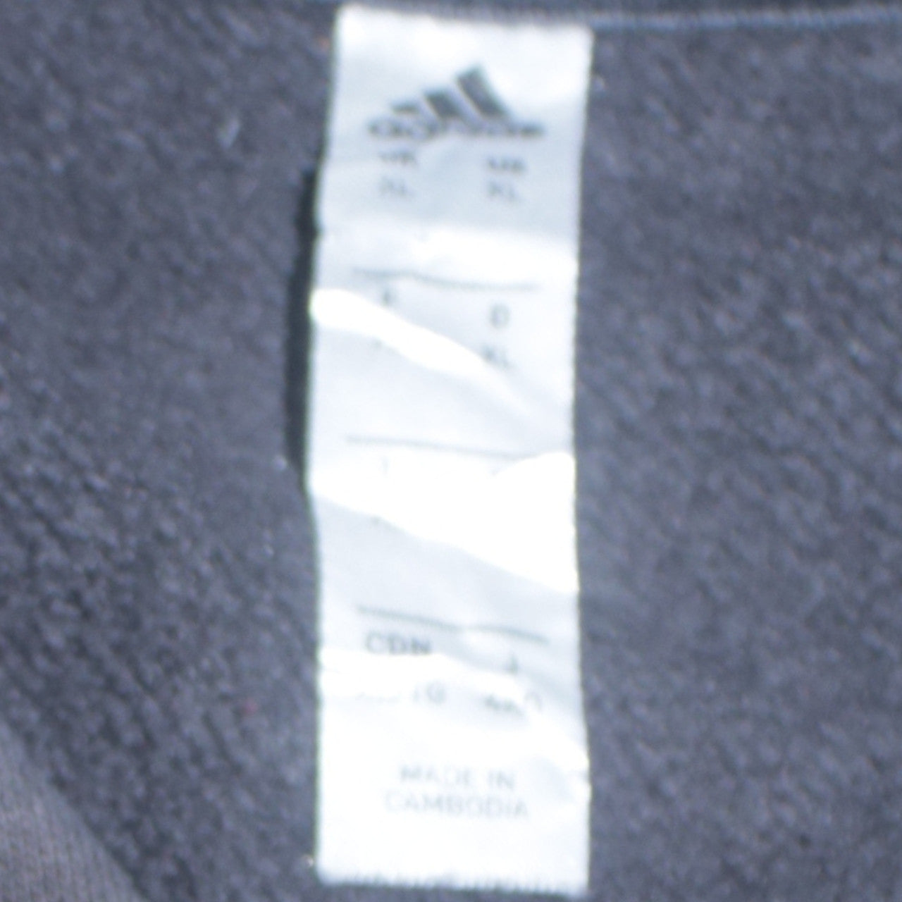 Adidas Men Black XL Pullover Hoodie with Logo Fleece Sportswear