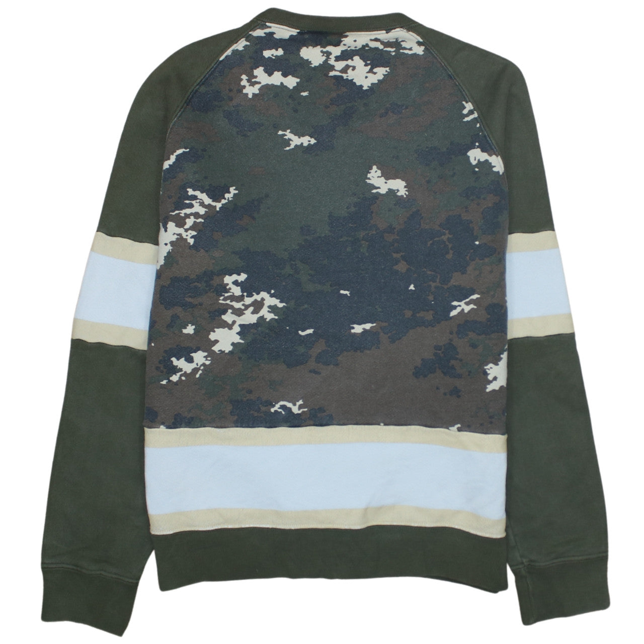 Champion Men's Green Camouflage Crew Neck Pullover Sweatshirt M