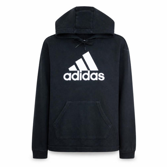 Adidas Womens Black XS Pullover Hoodie with Logo Print