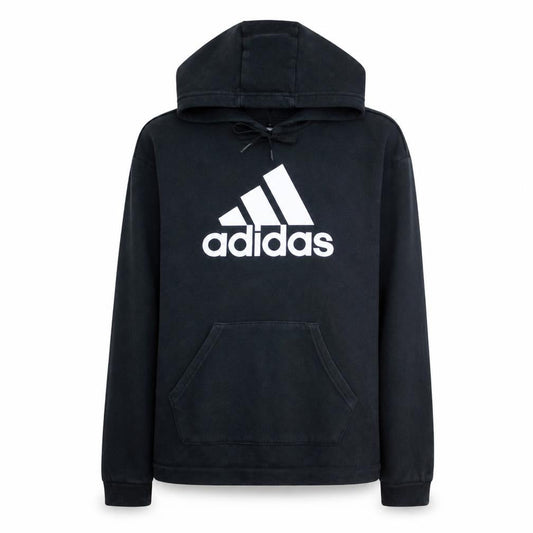 Adidas Womens Black XS Pullover Hoodie with Logo Print