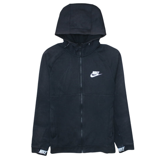 Nike Men's Black Full Zip Hoodie S Regular Fit Fleece