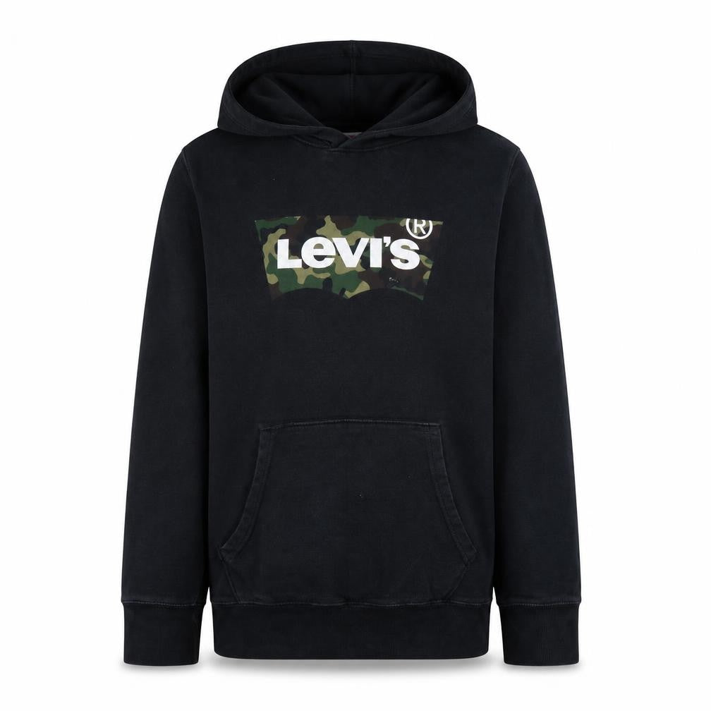Levi's Men's Black XS Pullover Hoodie Camouflage Logo Sweatshirt