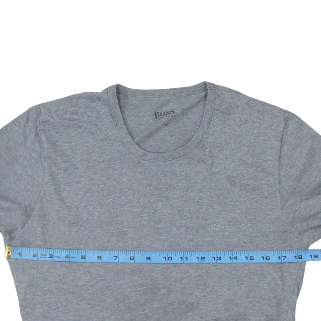 Hugo Boss Men's Grey Short Sleeve Crew Neck Cotton T-Shirt M
