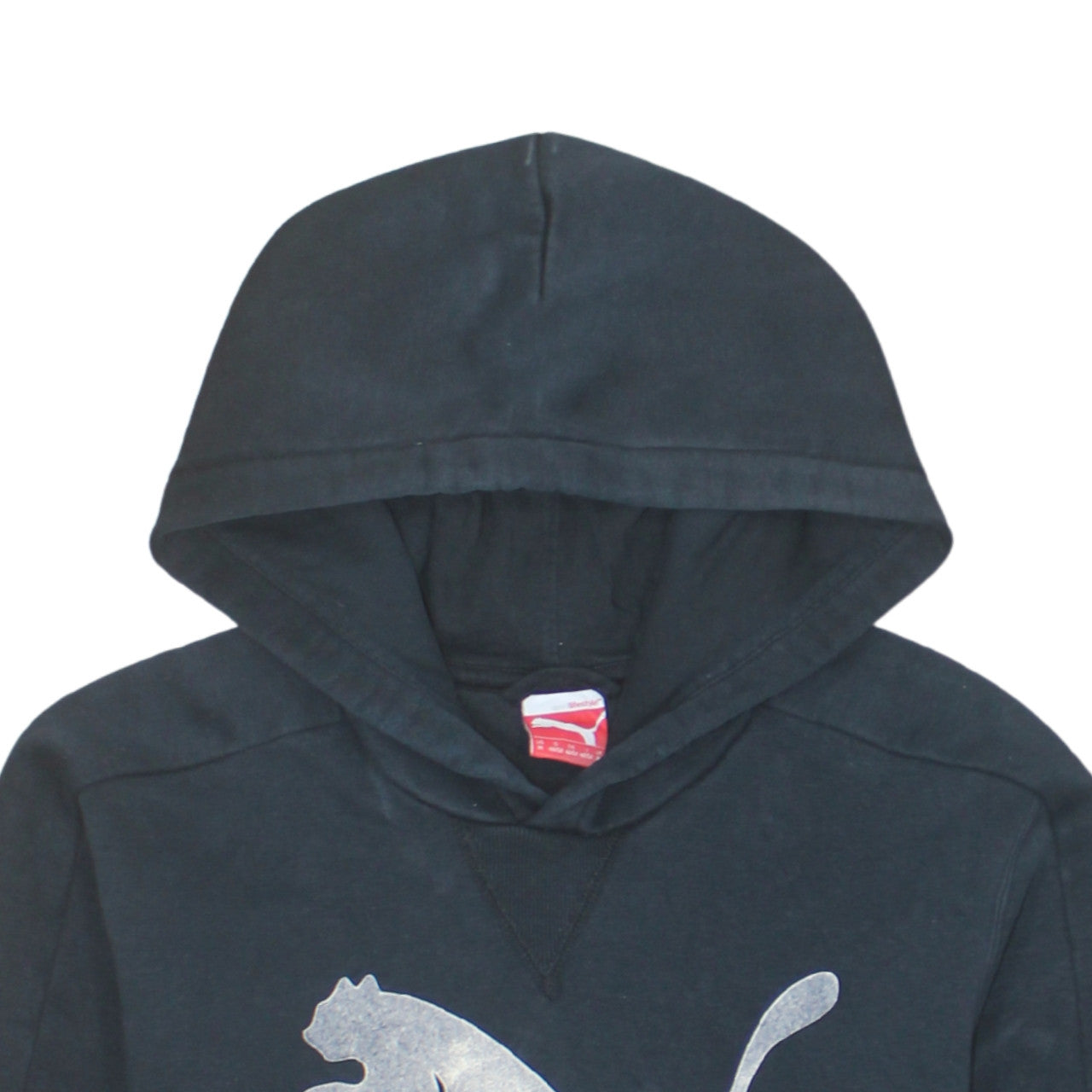 Puma Men's Black M Pullover Hoodie with Logo Graphic Print